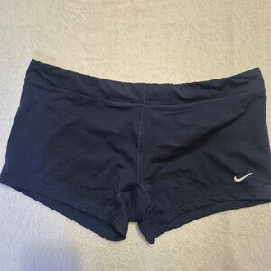 Nike Dri-Fit Shorts Women’s XL Dark Blue Athletic Spandex Stretch Pickleball Gym